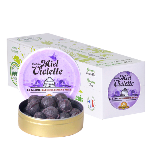 Pastilles Apipharma – Miel Violette - Barquette de 10 boîtes