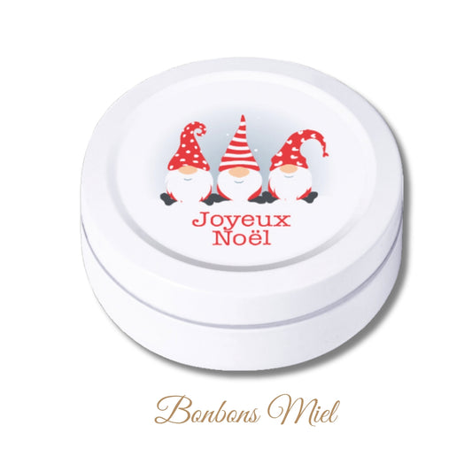 Lot de 2 Boîtes de Bonbons Artisanaux | Saveur Miel & Menthe | Boîte 45 g | Collection Noël | Modèle Duo 4