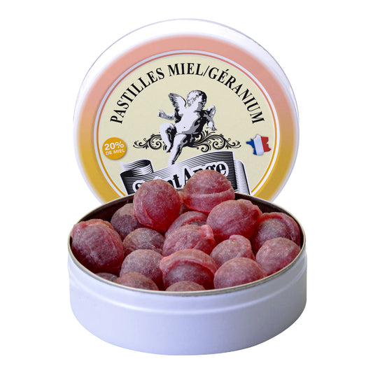 Pastilles Saint-Ange – Miel Géranium