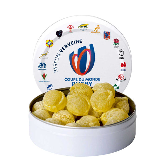 Boîte de Bonbons Officielle Coupe du monde France Rugby Verveine