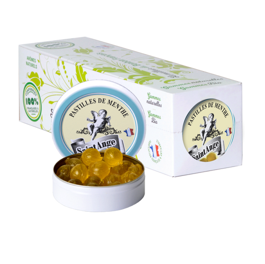 Pastilles Saint-Ange – Menthe - Barquette de 10 boîtes