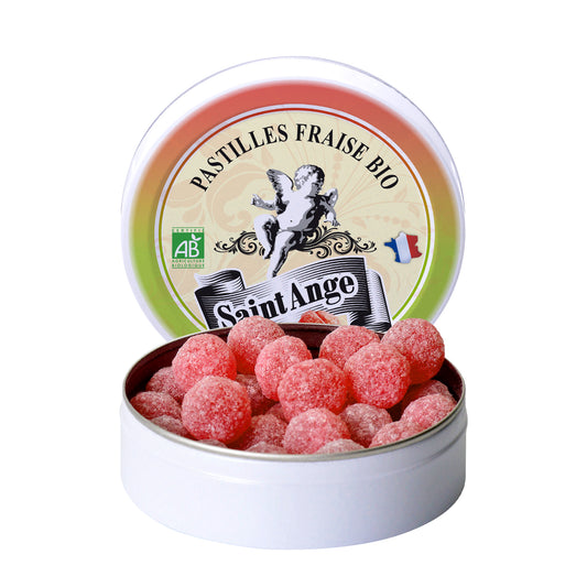 Pastilles Saint-Ange – Fraise certifiée BIO