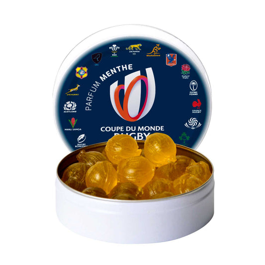 Boîte de Bonbons Officielle Coupe du monde France Rugby Menthe