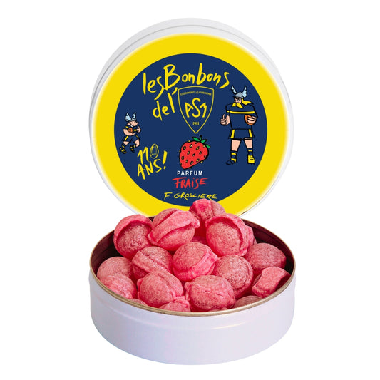 Bonbons Artisanaux | Rugby ASM | Fraise | 50gr | 110 ans